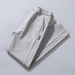 Ice silk casual trousers men's summer thin section straight trousers men's new loose summer sports trousers 28