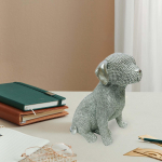 Koera kuju Loomaskulptuur Loov vaigust kutsikas Lihtne moodne Lauakaunistus Lauale kuld