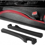 Seat Gap Filler Universal Fit Car SUV to Fill The Gaps Between Seat and Console Blocker Stopper Pack of 2 Black