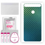 apgo Protective Skin Sticker for the back compatible with Huawei nova, Wrap Film, Foil, Vinyl - Pattern Carbon Chameleon CAKA1