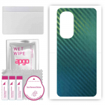 apgo Protective Skin Sticker for the back compatible with Motorola Edge 2022, Wrap Film, Foil, Vinyl - Pattern Carbon Chameleon CAKA1