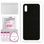 apgo Protective Skin Sticker for the back compatible with Xiaomi Redmi 9AT, Wrap Film, Foil, Vinyl - Pattern Matrix