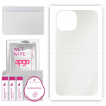 apgo Protective Skin Sticker for the back compatible with Apple iPhone 13 mini, Wrap Film, Foil, Vinyl - Pattern Matte Transparent