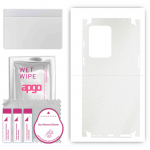 apgo Protective Skin Sticker for the back+sides compatible with ONePlus Nord 2T, Full Wrap Film, Foil, Vinyl - Pattern Matte Transparent