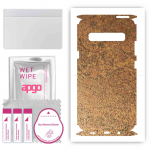 apgo Protective Skin Sticker for the back+sides compatible with Samsung Galaxy S10 5G, Full Wrap Film, Foil, Vinyl - Pattern Rusty Copper