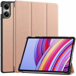 Xiaomi Redmi Pad Pro 12.1 &uuml;mbrise 2024 PU nahast kolmekordselt kokkupandava aluse magnetkaas Xiaomi Redmi Pad Pro 12 1 tahvelarvuti &uuml;mbrisele Redmi Pad Pro 12.1 roosa kuldne v&auml;rv