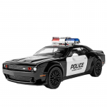 1/32 Scale Dodge Challenger SRT politseisulamist automudel Diecast Car Sound Light Auto Lovers Collection Lastele S&uuml;nnip&auml;evakingitus Metallist poistele m&auml;nguasjad 1/32-Size:15.5*7*5.5cm must