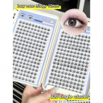 320 t&uuml;kki suure mahutavusega ripsmete raamat laisk &uuml;he kobara kunstripsmed v&otilde;ilill valge kuuvalgusripsmed C&0.07mm