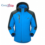 Cozy Up meeste veekindel vihmajope v&auml;litingimustes kerge Softshell vihmamantel matkamiseks L sinine
