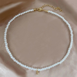 Temperament Pearl Collarbone kett, lihtne ja moodne temperament Mori naiste &uuml;mar palliga p&auml;rlikee kuld