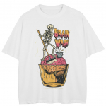 T&auml;navar&otilde;ivad Funny Graphic T-s&auml;rk Puuvillane Unisex Tops T-s&auml;rk Suvine l&uuml;hikeste varrukatega T-s&auml;rk M valge