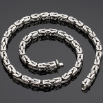 Hiphop meeste kaelakeed 60/66 cm pika punutud ketiga kaelakee mehele, mis ei kao kunagi kullav&auml;rvi roostevabast terasest ehted aksessuaarid kingitused 60CM h&otilde;be