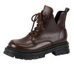 Uued naiste poolsaapad, s&uuml;gistalvised platvorm, n&ouml;&ouml;riga mood Naiste punksaapad, paksu tallaga v&otilde;itlussaapad 35 must