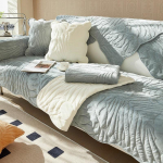 Talvine pehme diivani kate Universaalne libisemisvastane diivani kate r&auml;tik Diivanimatid elutoa kaunistamiseks diivanipadi seljatoe r&auml;tik 30x50cm pillowcase khaki