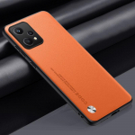 Luksuslik PU-nahast &uuml;mbris Realme 9 Pro Plus kaanega silikoonist t&auml;ieliku kaitsega telefoni&uuml;mbris Realme 9i 9 i 4G 5G Realme9 Pro Coque jaoks For Realme 9 4G oranž