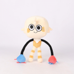World Game Perifeerne pl&uuml;&uuml;snukk Cartoon Doll m&auml;nguasjad kollane