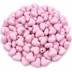 20 tk akr&uuml;&uuml;lkommi v&auml;rvi &uuml;hev&auml;rviline armastus lahtised helmed DIY lahtised helmed ehete tegemiseks k&auml;ev&otilde;ru kaelakee tarvikud heleroosa v&auml;rv