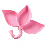 Maitseaineanuma lehtede kujuga integreeritud vormimine 3 v&otilde;re Korea BBQ Hot Pot Maitseaineroog Koduvarustus 3Grids roosa