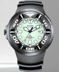 Citizen Promaster Marine Eco-Drive Ecozilla SS 300M Professionaalne sukeldumiskell BJ8055-04X roheline