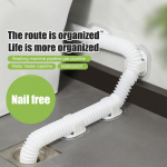 Pesumasina t&uuml;hjendustoru hoidik Isekleepuv mittel&auml;biv majapidamistrumli pesumasina v&auml;ljalasketoru fikseeritud pandlaga toruklamber valge