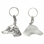 Azawakh, Tuareg Sloughi - Silver-plated dog pendant, handbag decoration, backpack pendant by Art-Dog brand