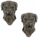 Dogue de Bordeaux, French Mastiff, Bordeauxdog - Dog statue, hanging bust, unique decoration for dog lover by Art-Dog brand