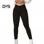 Naiste &uuml;hev&auml;rvilised vabaaja pikad p&uuml;ksid k&otilde;rge v&ouml;&ouml;kohaga n&ouml;&ouml;biga, &otilde;hukesed retuusid, puusa m&auml;hitud kontoris kitsad p&uuml;ksid L pruun