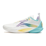 Li Ning Youth Flash 10 K&otilde;rge s&auml;&auml;rega korvpallijalatsid Laste tossud Valge Lilla YKBT115-4 35 white