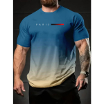 Vibrant Paris Letters graafiline s&auml;rk &ndash; pehme, hingav, mugav &uuml;mara kaelusega l&uuml;hikeste varrukatega topp kevadsuvepuhkuseks. S must