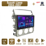 Android Carplay Autoraadio Suzuki Liana 2004-2007 jaoks Multimeediapleier Peaseade Stereo GPS-navigatsioon BT WIFI 4+64GB 1+16GB