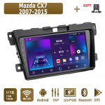 Androidi autoraadio Mazda CX7 2007-2015 jaoks Multimeediapleier Peaseade Stereo GPS-navigatsioon BT WIFI 1+16GB 1+16GB