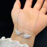 Uus moodne Angel Wing kaelakee Kvaliteetne Wing Kaelakee Hip Hop Angle Wings Kaelakee