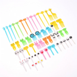 52 tk Minimultika loomade puuviljakahvel laste magustoidukahvliga peokaunistus