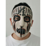 Heavy Metal Rock Bandi lateksmask Scary Skeleton Halloweeni maskid beež