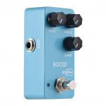 ZORY Guitar Boost Effects Pedaal BASS/TREBLE/GAIN 2-band EQ Control DC 9V 6,35mm sisend/v&auml;ljund helesinine v&auml;rv