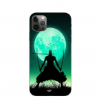 Coque Maniacase pour iPhone 14 Pro roronoa zoro triple &eacute;p&eacute;e pleine lune