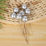 50 tk 12 mm mini kunstlillede kullast puuvilja tolmukad kirsi j&otilde;ulup&auml;rli marjad pulma DIY kinkekarbiga kaunistatud p&auml;rg