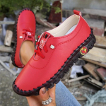 Uued Naiste Nahast Loaferid Naistele Mugavad Pealelibistatavad Kingad K&auml;sitsi &Otilde;mmeldud Niidiga Ema Kingad Zapatillas De Mujer 36