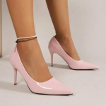 Moodsad Roosad K&otilde;rged Kontsad Naistele Kevad S&uuml;gis Uued Terava Ninaga Kingad Seksikad &Otilde;hukesed Kontsad Lihtsad ja Elegantse Daami Kleitkingad Zapatos 38 roosa