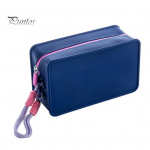 Silikoonist kosmeetikakotti meigipintsli korraldaja T&otilde;mblukuga suure mahutavusega veekindel tualett-tarvete kott kaasaskantav kosmeetikakott S lilla