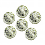 J&otilde;ulupalli kaunistused Mini peegeldav klaas p&ouml;&ouml;rlev peegel uusaasta DJ disko peo dekoor