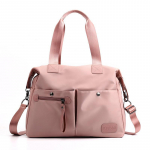 Moodne &uuml;he &otilde;laga naiste kott Suure mahutavusega veekindel riidest kott K&otilde;ik Crossbody Bag Lihtne vabaaja k&auml;ekott naistele One Size roosa