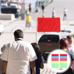 Vahetatav lipuvardaga tegevuspost juhend kaasaskantav kulumiskindel professionaalne lipumast reisi tarvik teleskoopiline 120.00X60.00X2.00CM