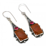 Mookaite, Rubillite Handmade 925 Sterling Silver Earring 2.56 v4b91