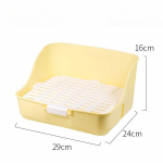 V&auml;ikeloomad Hamster K&uuml;&uuml;lik Tualett Potta Treener Kinnitatav Puuri Alus V&auml;ikeloomadele hamstri tarvikud k&uuml;&uuml;liku tarvikud lemmikloom kollane