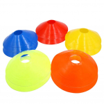 10 tk Agility jalgpalli koonused Multifunktsionaalsed jalgpalliharjutused &uuml;mmarguste aukudega Agility koonuste marker spordi ja m&auml;ngude jaoks