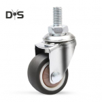 5 tk 1,5 /2 varrega p&ouml;&ouml;rlevad rattad M8 x 15 mm keermestatud varrega kummist rattad m&uuml;ravabad m&ouml;&ouml;bli rattad, asendus beebivoodi lauariiulile 1.5inch A