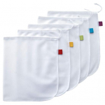 5 tk korduvkasutatavat toidukaupade, puuviljade ja k&ouml;&ouml;giviljade kottide pingutusn&ouml;&ouml;riga, v&otilde;rgust k&ouml;&ouml;giviljade, puuviljade ja pestavate kottidega ARI 5pcs