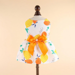 Kevad/Suvi Lemmikloomariided: Armas multikakujuline seelik koertele ja kassidele (Teddy, Pomeraan, Bichon) Lemon Skirt, XL oranž