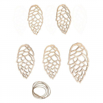 D&eacute;corations en bois &agrave; suspendre 5,5 &agrave; 10 cm - Pommes de pin